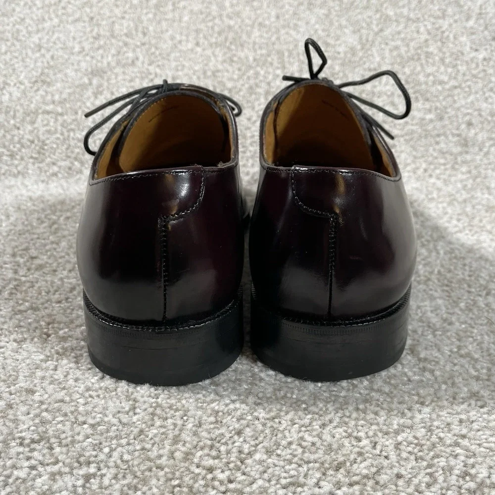 Cole‎ Haan Men Burgundy Leather Cap Toe Oxford Lace Up Size 8.5 D Caldwell 08331